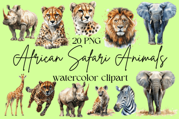 Download African Safari Animals Clipart - Safari animals Collection