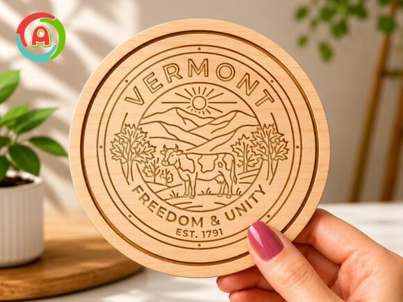 Download Vermont Freedom and Unity State Seal SVG - Svg Collection