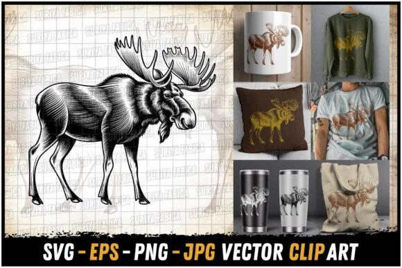 Download Majestic Moose Art SVG - Svg Collection