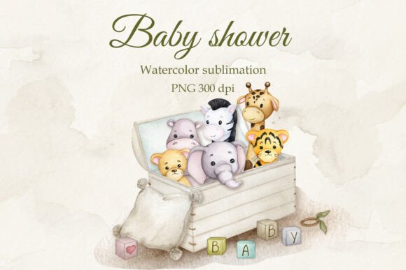 Download Baby Shower. Boho Baby. Safari Animals. - Safari animals Collection