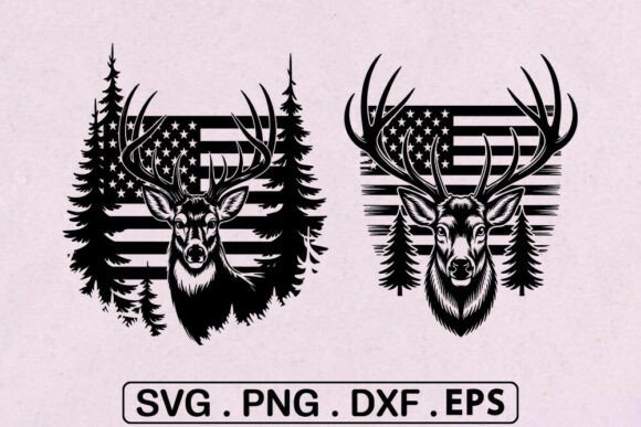 Download Deer Hunting American Flag SVG -Patrioti - Svg Collection