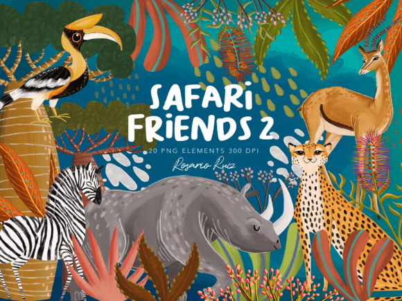 Download Safari Animals Clipart, Safari Friends - Safari animals Collection