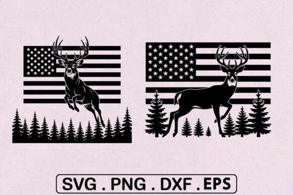 Download Deer Hunting American Flag SVG -Patrioti - Svg Collection