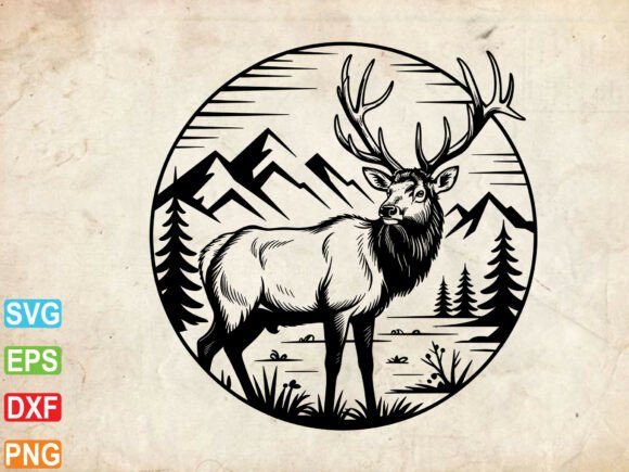 Download Elk SVG, Forest Animal Svg - Svg Collection
