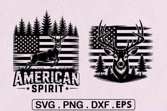 Download Deer Hunting American Flag SVG -Patrioti - Svg Collection