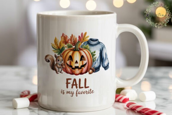 Download Autumn Pumpkin Squirrel Sweater PNG - Autumn Collection