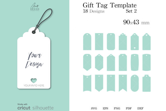 Download 18 Gift Tag Templates SVG Cut File - Svg Collection