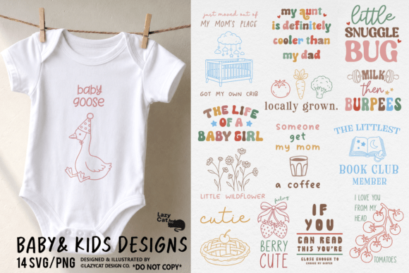 Download Baby &amp; Kids Funny Cute SVG PNG Bundle - Svg Collection