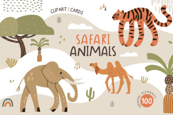 Download Safari Animals Clipart / Cards - Safari animals Collection