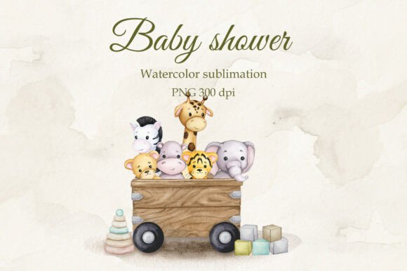 Download Baby Shower. Boho Baby. Safari Animals. - Safari animals Collection