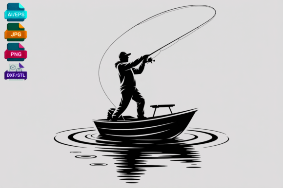 Download Fishing Boat Silhouette SVG - Svg Collection