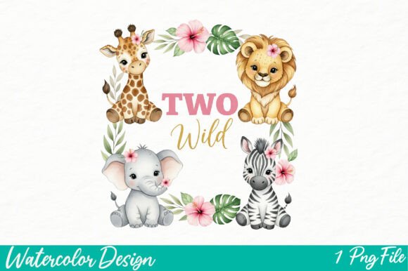 Download Girls Two Wild Baby Safari Animals PNG - Safari animals Collection