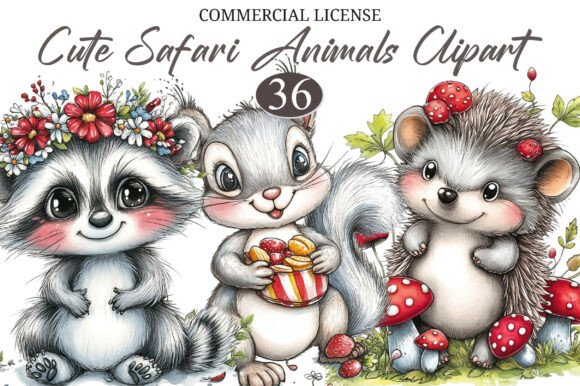 Download Cute Safari Animals Clipart - Safari animals Collection