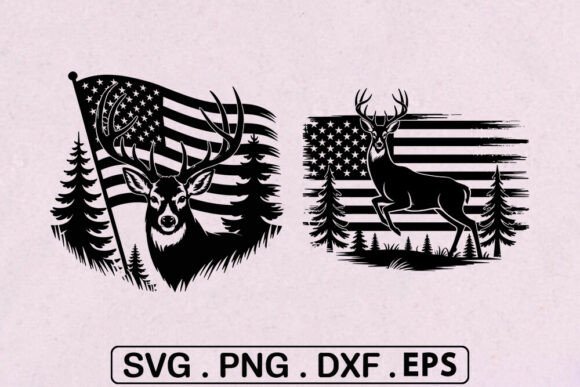 Download Deer Hunting American Flag SVG -Patrioti - Svg Collection