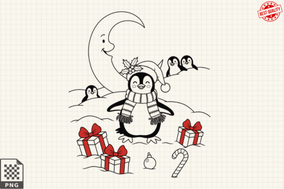 Download Dressed for Christmas Baby Penguin PNG - Baby penguin png Collection