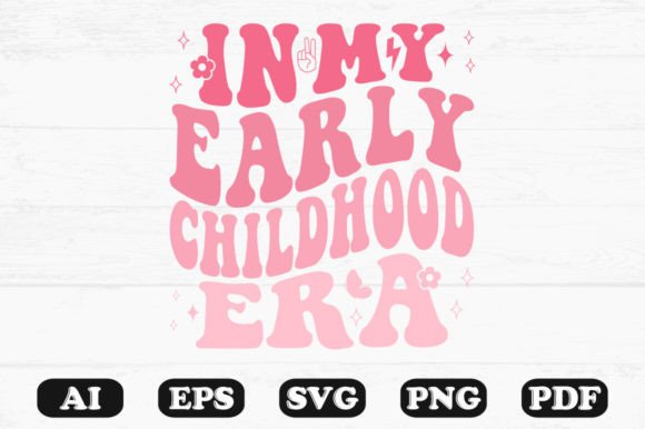 Download In My Early Childhood Era Retro Wavy Svg - Svg Collection