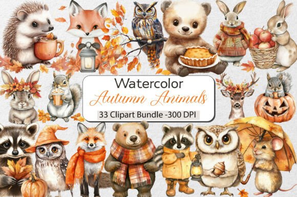 Download Autumn Animals Clipart - Autumn Collection