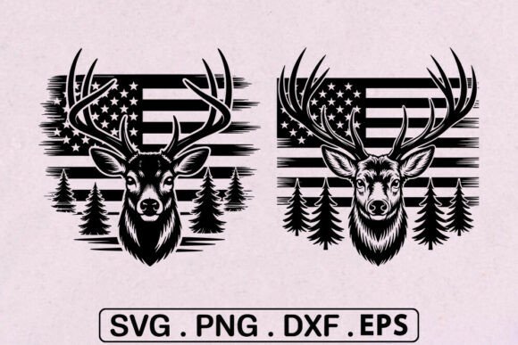 Download Deer Hunting American Flag SVG -Patrioti - Svg Collection