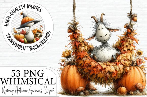 Download Quirky Autumn Animals Clipart Bundle - Autumn Collection