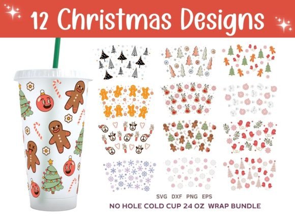 Download Christmas Cold Cup 24oz Designs SVG - Svg Collection