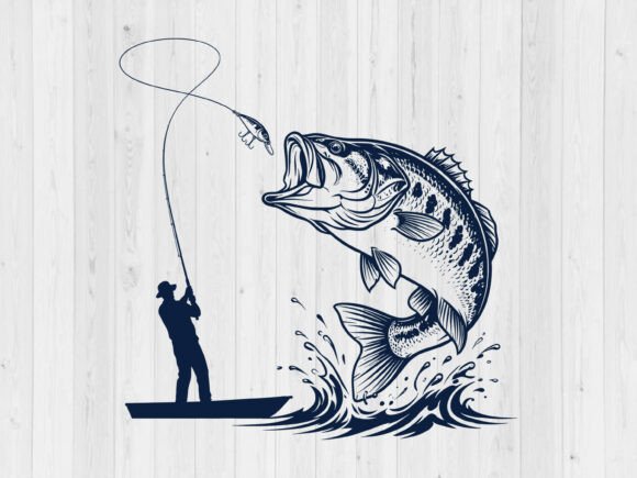 Download Bass Fishing SVG, PNG Fisherman Gift - Svg Collection