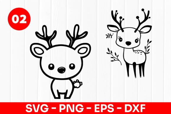 Download Cute Deer Cartoon Baby Forest Animal SVG - Svg Collection