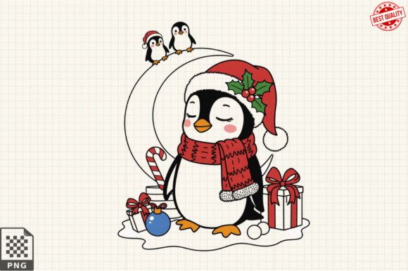 Download Dressed for Christmas Baby Penguin PNG - Baby penguin png Collection