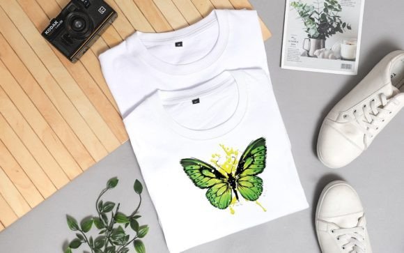 Download Paper Cut Green Watercolor Butterfly SVG - Svg Collection