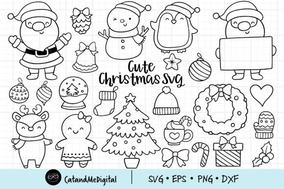 Download Cute Christmas Bundle Svg - Svg Collection