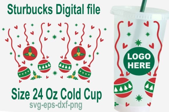 Download Christmas Tree Bulb Svg, 24 Oz Cold Cup - Svg Collection
