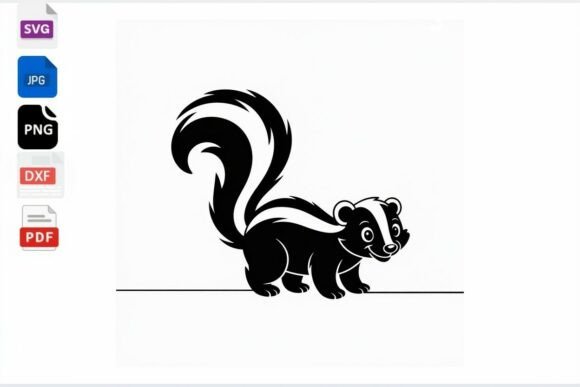 Download Cute Skunk Cartoon Animal SVG PNG - Svg Collection