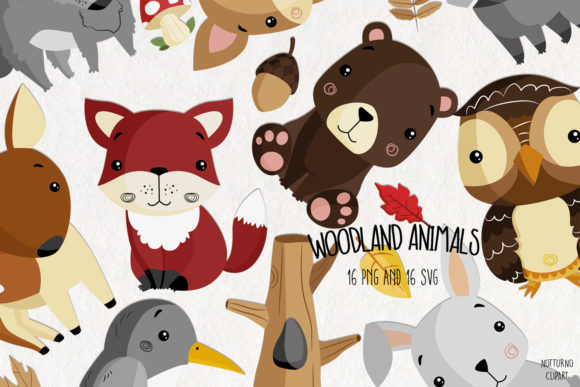 Download Baby Woodland Animals SVG Clipart | Set - Svg Collection