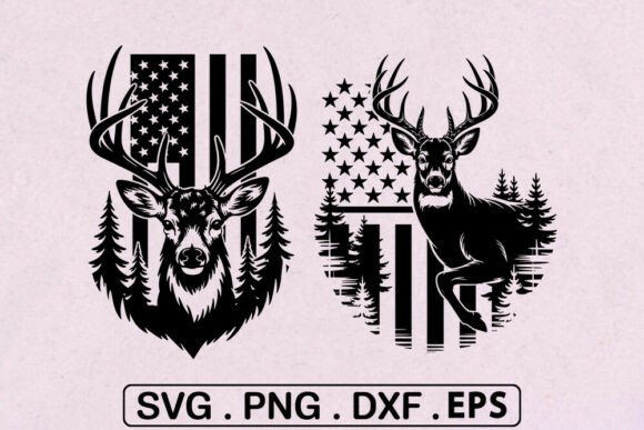Download Deer Hunting American Flag SVG -Patriot - Svg Collection
