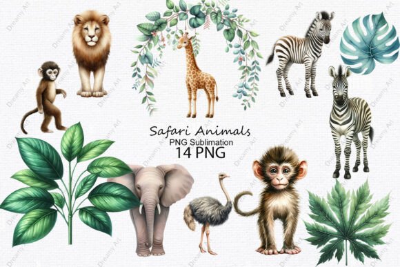 Download Safari Animals PNG Sublimation - Safari animals Collection