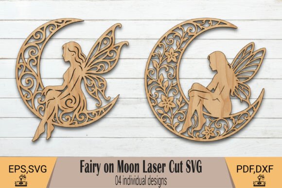 Download Fairy on Moon Laser Cut SVG - Svg Collection