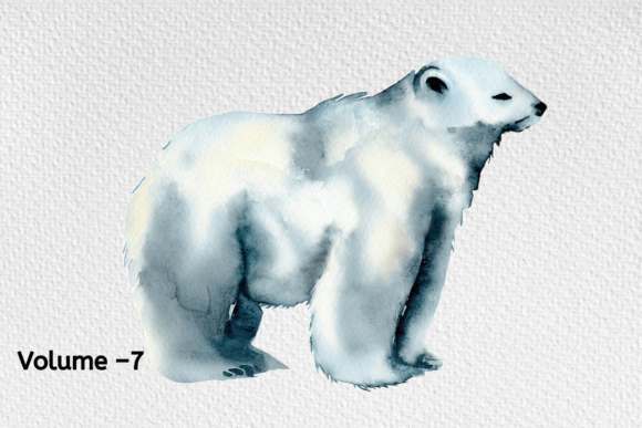 Download Watercolor Arctic Animals Clipart Png - Premium Bundle