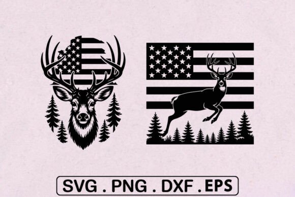 Download Deer Hunting American Flag SVG -Patrioti - Svg Collection