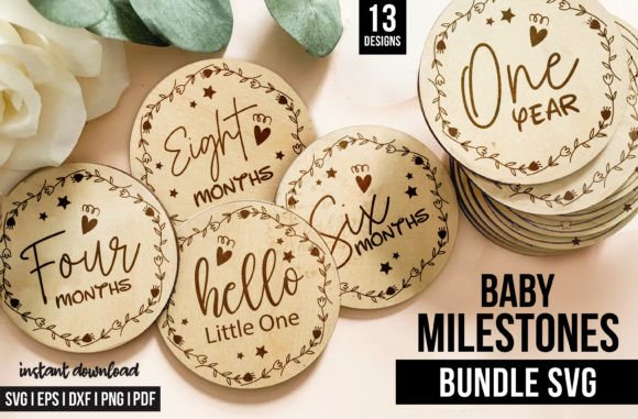 Download 13 Monthly Woodlans Baby Milestones SVG - Svg Collection